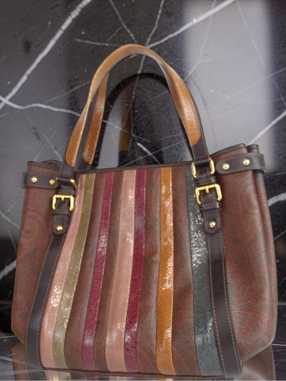 ETRO Milano Paisley Tote Bag π - Picture 4 of 16